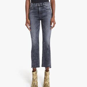 Mother denim- gray Insider Crop Step Fray